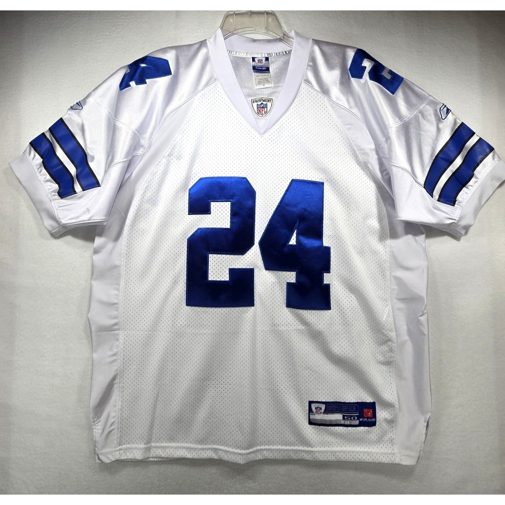 Reebok Dallas Cowboys Marion Barber 24 NFL Authentic Jersey White Size 50